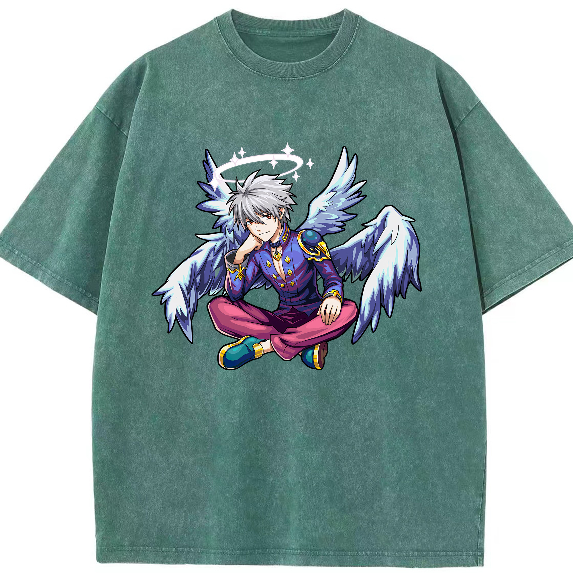 （画像用） EVA 新世紀エヴァンゲリオン 綿100% ヴィンテージ風 半袖Tシャツ（フロントプリント）